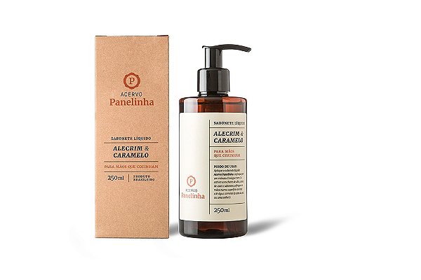 SABONETE LIQUIDO ALECRIM/CARAMELO 250ML - LINHA PANELINHA HERBO