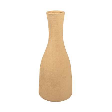 VASO GARRAFA DECORATIVO EM CERAMICA TERRACOTA 44X19CM