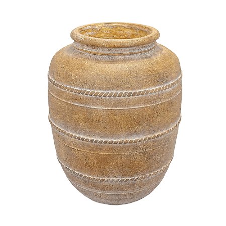 VASO RUSTICO DECORATIVO EM POLIRESINA 45X34CM