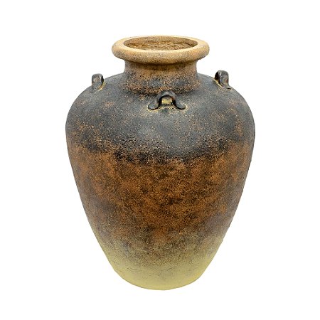 VASO DECORATIVO EM POLIRESINA G RUSTICO 62X44CM