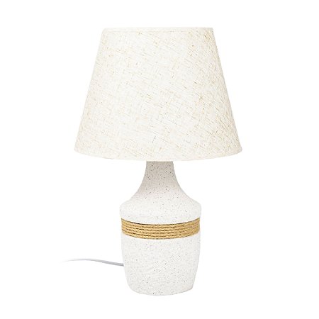 ABAJUR EM CERAMICA COM CUPULA 40X26CM