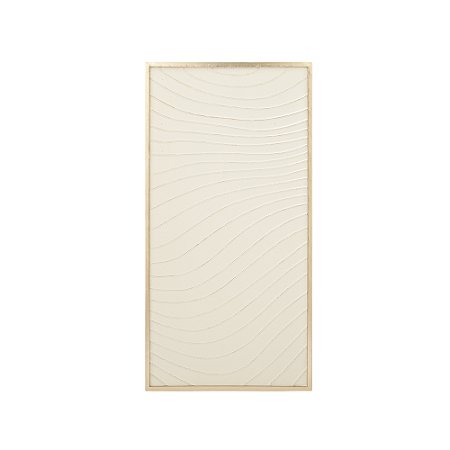QUADRO EM METAL CURVAS EM RELEVO 80X40X2CM - MART