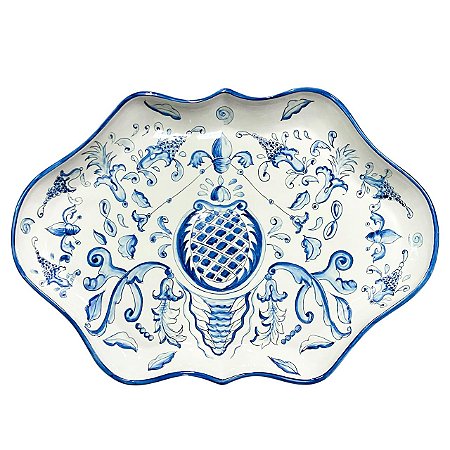 CENTRO DE MESA TRAVESSA CERAMICA   ARABESCOS LUIZ SALVADOR