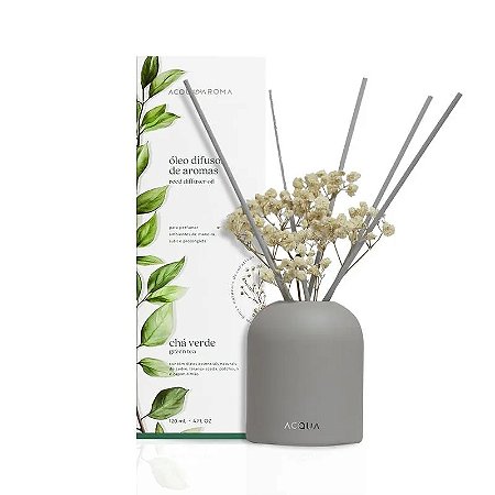 Óleo Difusor de Aromas Acqua Aroma Dia a Dia 120ml Chá Verde