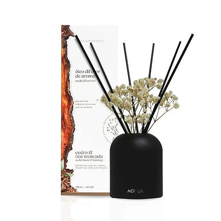 Óleo Difusor de Aromas Acqua Aroma Dia a Dia 120ml Cedro e Noz Moscada