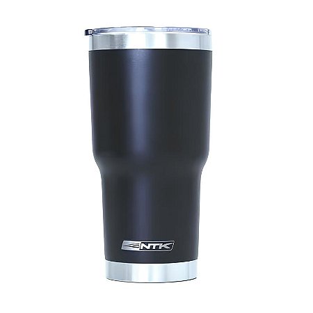 Copo Térmico Inox Siluet 850ml 2 Canudo e Escova NTK Preto