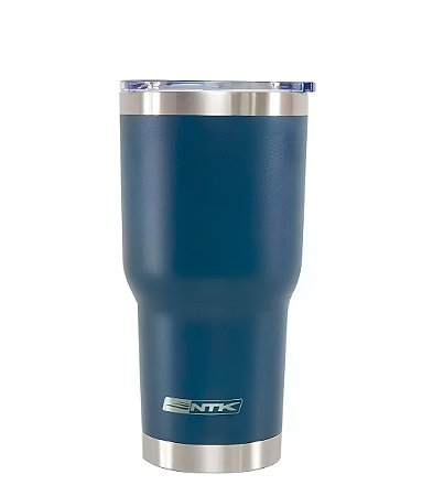 Copo Térmico Inox Siluet 850ml 2 Canudo e Escova NTK Azul