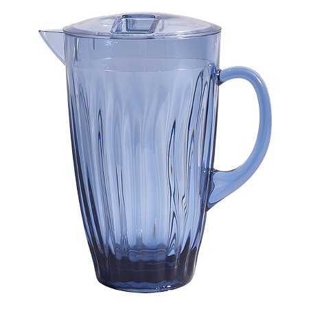 JARRA DE ACRILICO AZUL COM TAMPA 2,2 LITROS