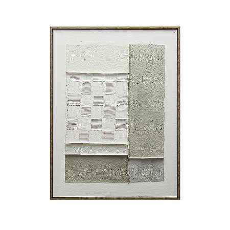 QUADRO DECORATIVO  MOLDURA EM MADEIRA TEXTURA ABSTRATA CINZA E BEGE cadastrar