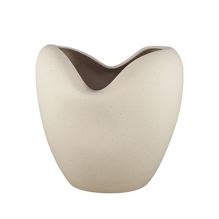VASO DECORATIVO ATOMO III CREAM RUSTICO 24CM