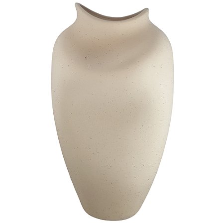 VASO DECORATIVO ATOMO I BEGE RUSTICO 41CM