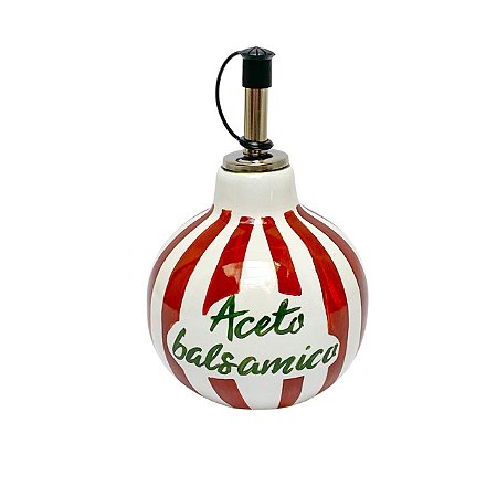 AZEITEIRO BOLINHA CERAMICA ITALIA VERMELHO LUIZ SALVADOR