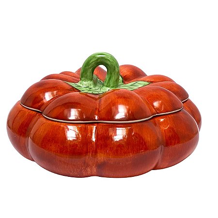 COMPOTEIRA ABOBORA GR CERAMICA TOMATO RELEVO LUIZ SALVADOR
