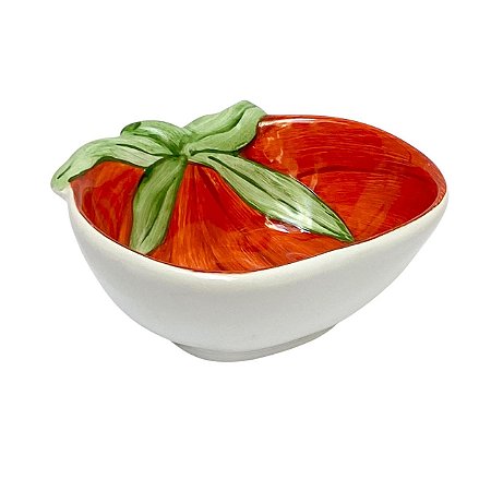 BOWL EM CERAMICA TOMATE  RELEVO LUIZ SALVADOR