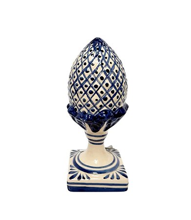 Escultura Pinha Americana Pq Ceramica Luiz Salvador 18cm