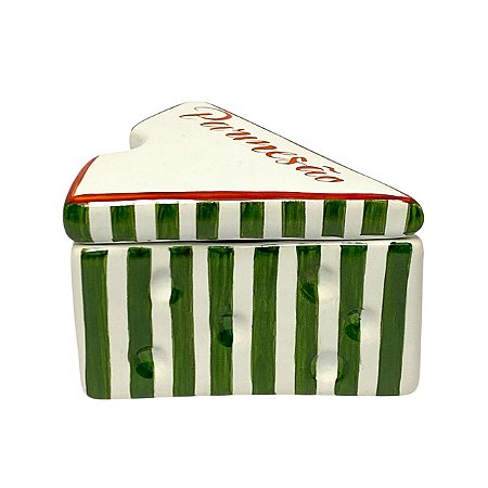 PORTA QUEIJO RALADO GOURMET CERAMICA VERDE LUIZ SALVADOR