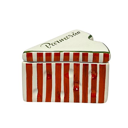 PORTA QUEIJO RALADO CERAMICA GOURMET VERMELHO LUIZ SALVADOR
