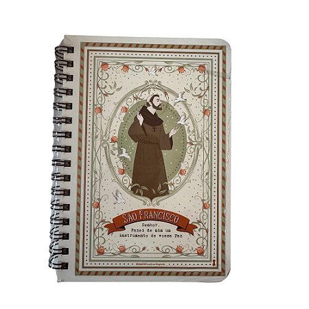 Caderneta G Sao Francisco Fazei de mim 15,2X 21,8 - 80Fls Com Pauta Amanhã te conto um segredo