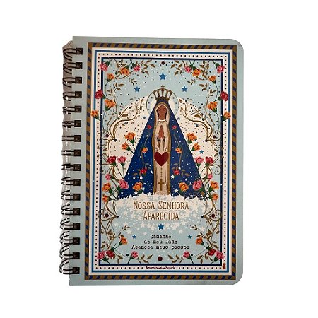 Caderneta G NS Aparecida 15,2X 21,8 - 80Fls Com Pauta Amanhã te conto um segredo