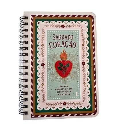 Caderneta G Sagrado coracao 15,2X 21,8 - 80Fls Com Pauta Amanhã te conto um segredo