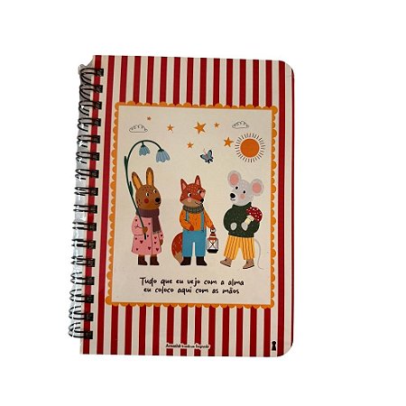 Caderneta G Caderno da infancia Tudo que eu vejo 15,2X 21,8 - 80Fls Sem Pauta Amanhã te conto um segredo