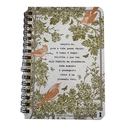 Caderneta G Inspire-se 15,2X 21,8 - 80Fls Com Pauta Amanhã te conto um segredo