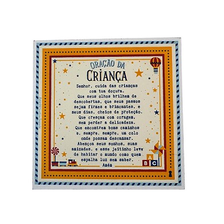 Box Oracao da crianca 15x15 Amanhã te conto um segredo