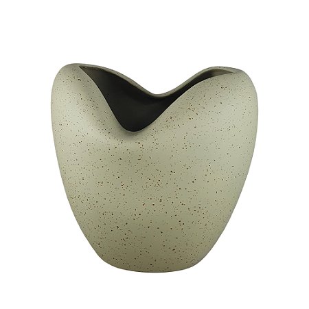VASO EM CERAMICA DECORATIVO ATOMO III 24X25X16,5CM