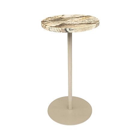 MESA DE CANTO ESSENCIA TAJ MAHAL EM MARMORE 53X27,5CM