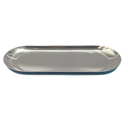 BANDEJA DECORATIVA EM INOX 1,5X26X10,5CM
