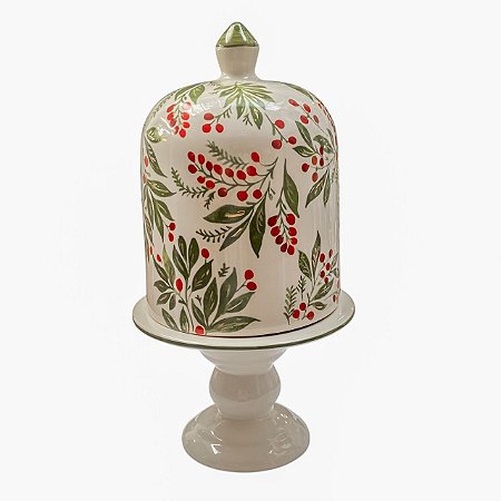 PORTA PANETONE BOLEIRA GR BERRIES OURO LUIZ SALVADOR