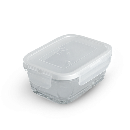 Pote de Vidro 400ml Hermético Marmita Forno Refratário