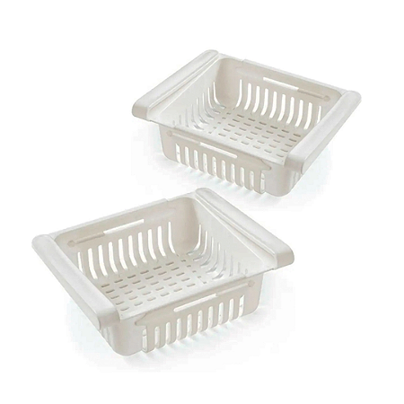 Cesto Organizador de geladeira Flex expansivel