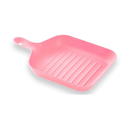 Assadeira Retangular de Ceramica POP Rosa