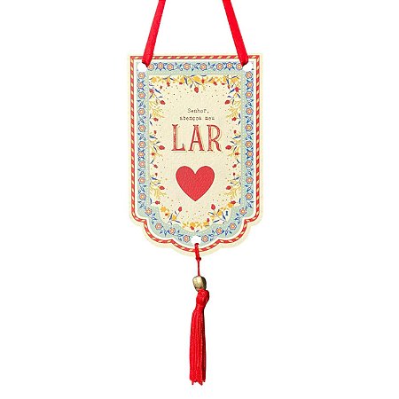 Flamula Oracao do lar em  MDF 15X10CM