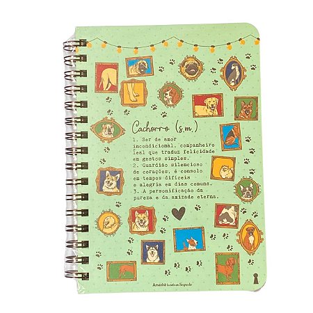 Caderneta G Cachorro significado 15,2X 21,8 - 80Fls Com Pauta
