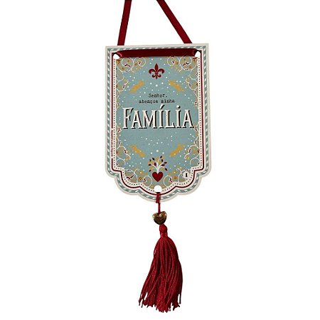 Flamula Oracao da Familia Amanhã te conto um segredo 15X10cm