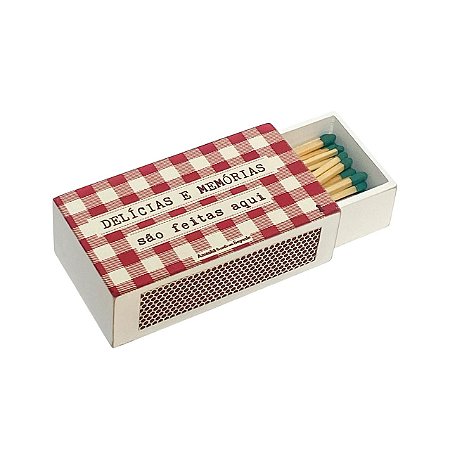 Ima Caixa fosforo Delicias e memorias em MDF