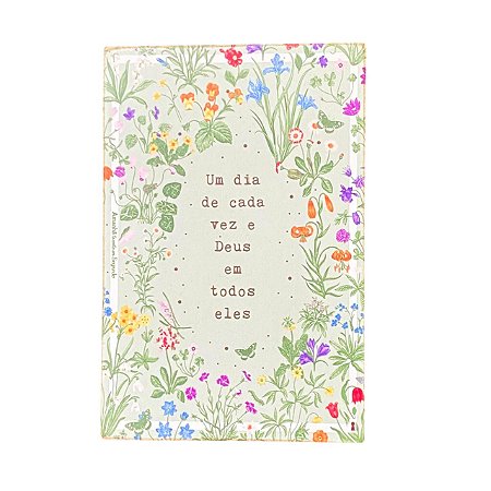 Quadro Box Um dia de cada vez em MDF 10x15x3,5cm