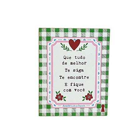 Quadro Box Tudo de melhor em MDF 8X10X3cm