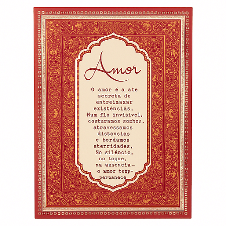 Quadro Box Amor em MDF 40x60cm Amanhã te conto um segredo