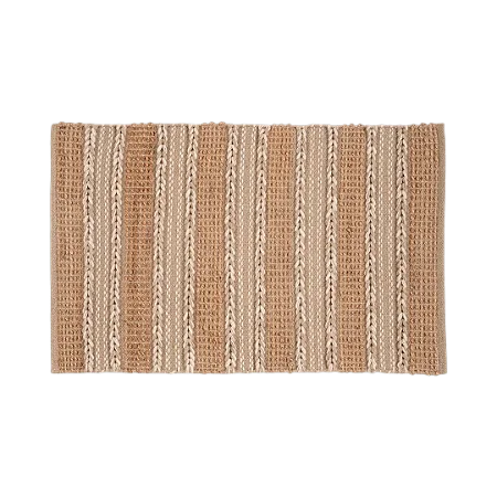 TAPETE TRANCADO JUTA LA NEUTRO 60X90 NATURAL CLO CASA