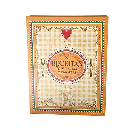 Caixa Livro G- Receitas que Criam Memorias em MDF
