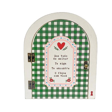 Porta Chaves Portinha Tudo de melhor em MDF 25X20cm