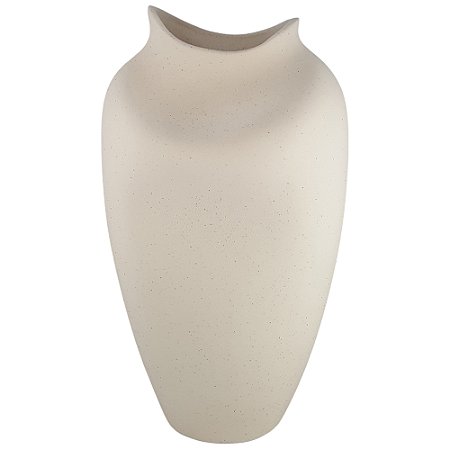 VASO DECORATIVO CERAMICA ATOMO I CREAM RUSTICO 41CM