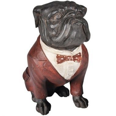 Cachorro Decorativo - Bulldog Inglês em Resina