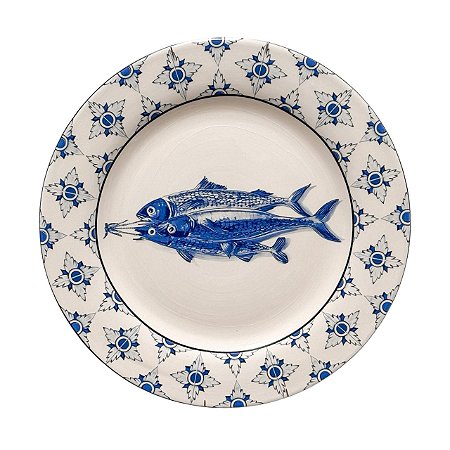 Prato Decorativo Portugues Artesanal Luiz Salvador MOD 5