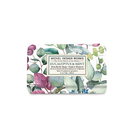 SABONETE EM BARRA 190G EUCALYPTUS E MINT - Michel Design Works