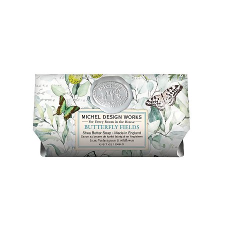 SABONETE EM BARRA 246G BUTTERFLY FIELDS - Michel Design Works