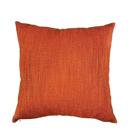 ALMOFADA EM LINHO LISO ROMA TERRACOTA 50X50